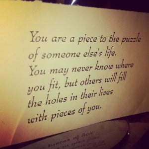 puzzle #piece #life #missing