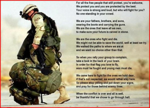 Remember to thank a soldier for fighting for your freedom