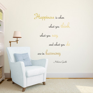 Home Harmony Gandhi Quote