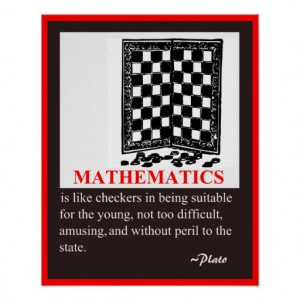 for Math Humor and quote by Plato Poster Math Humor and quote by Plato ...
