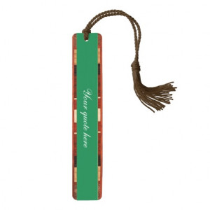 Personalized bookmarker with custom reading quote wood bookmark