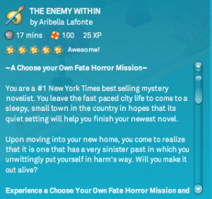 The Enemy Within: ~A Choose your Own Fate Horror Mission~