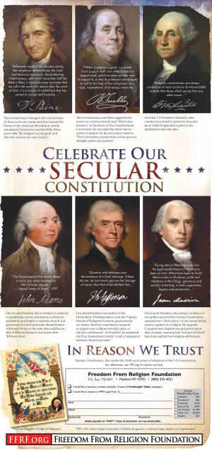 ... ads featuring the Founding Fathers, these quotations are legitimate