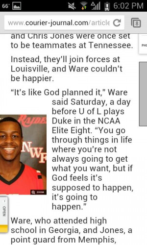 Kevin Ware’s prophetic quote prior to breaking his leg in Elite ...