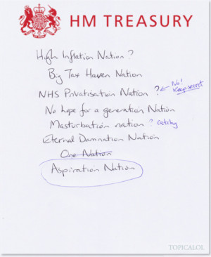 Notepaper obtained for HuffPost UK Comedy by David Schneider and ...