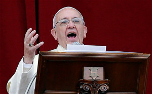 The Pope led a prayer for some 1,000 worshippers Photo: AP By ...