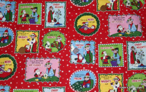 Maxine Christmas Cartoon Old Folks Funny Quips Red Curtain Valance New