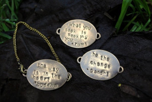 Interchangable Quote Bracelet