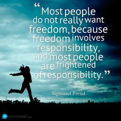 Sigmund Freud #quote about freedom More