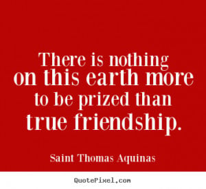 Saint Thomas Aquinas Friendship Quote Canvas Art