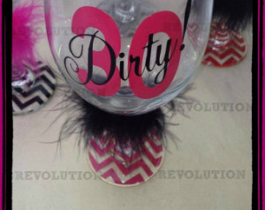 Dirty 30 Birthday Wine Glass Friend Daughter Sister Mom Gift ...