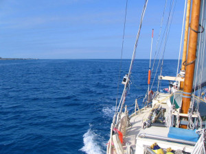 gaff rigged sailboat tahiti