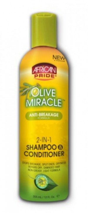 African Pride Olive Miracle: 2-in-1 Shampoo & Conditioner