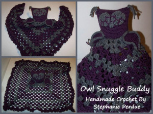 Owl Snuggle Buddy Baby Stuff Animal Blanket Crochet