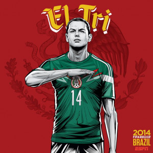 Mexico - World Cup 2014 Brazil #mexico #worldcup #chicharito #eltri