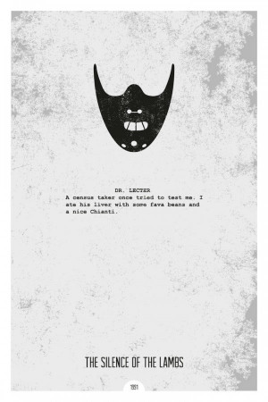 Minimalist Movie Posters with Iconic Quotes by DopePrints