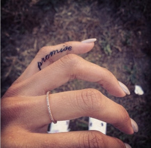 home tattoos on finger cute promise tattoo on finger