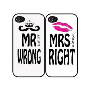 His & Hers Mr (never) Wrong and Mrs (always) Righ ($27.99)