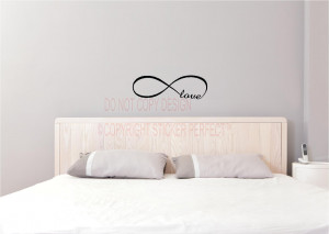 Infinity LOVE symbol inspirational vinyl wall decal quotes sayings art ...