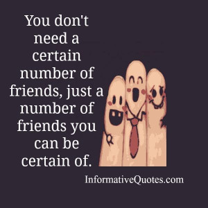 You don’t need a certain number of friends in your life