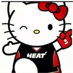 ... heat baby heat fans kitty miami heat national hello kitty miami heat