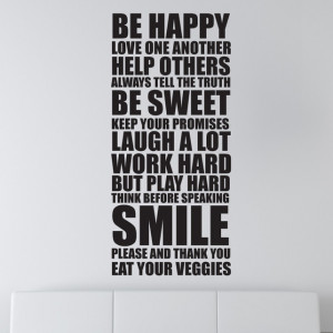 House Rules Wall Stickers...