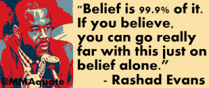Rashad Evans: Belief is 99.9 percent of this