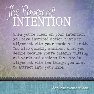 power of intention