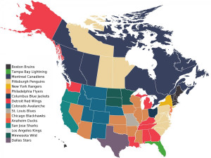 Map Shows Which Team Every State Is Rooting For In The NHL Playoffs