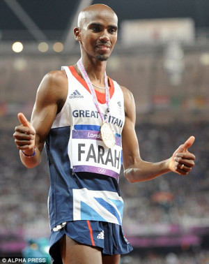 ... lots of protein after running. And I fuel up on pasta,' said Mo Farah