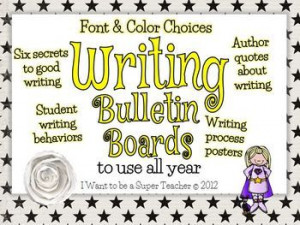 Writing Workshop Bulletin Board Pack - Use all Year! - font & color ...