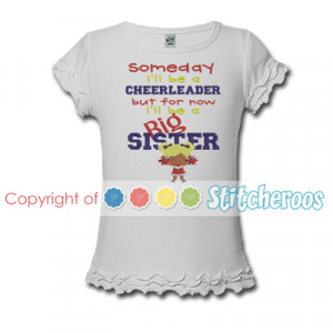 Cheerleader Big Sister Shirt or Onesie