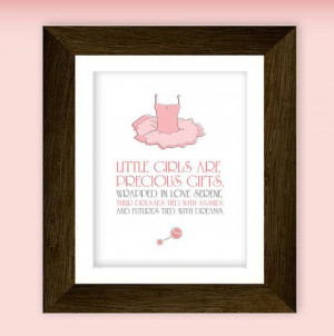 ... printable. Featuring ballet tutu illustration and little girl quote