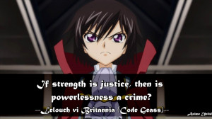 Anime quotes about strenght and weakness.
