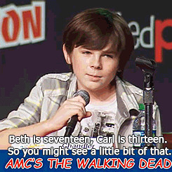 ... Andrew Lincoln Norman Reedus nycc chandler riggs walking dead stuff