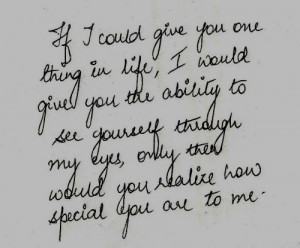 How special you are Cute love letter quotes