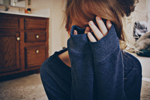 girl, hide, love, scared