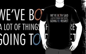 Portal 2 Gladis Quote T-shirt (small girly fit black)
