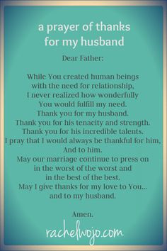He may not be my husband yet, but I appreciate all that he does to be ...