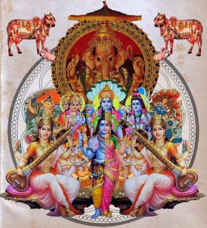 HiNDU GOD: Trimurti-Brahma Vishnu Shiva