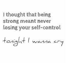 Tonight I wanna cry