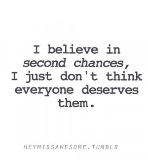 Quote second chances
