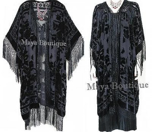 About Fringe Jacket Kimono