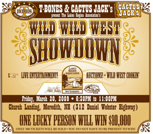 each ticket will give you 2 admissions to the wild wild west showdown ...