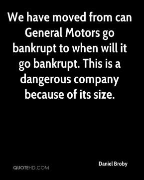 We have moved from can General Motors go bankrupt to when will it go ...