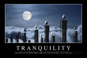 Tranquility: Inspirational Quote and Motivational Poster Lámina ...