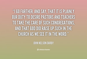 go farther, and say, that it is plainly our duty to desire pastors ...