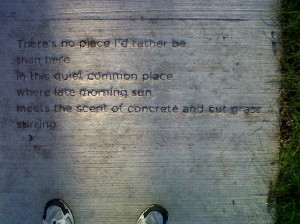 Quotes About Life And Death: Everyday Poems For City Sidewalk Quote ...