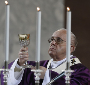 Pope Francis celebrates Ash Wednesday Mass at Basilica of Santa Sabina ...