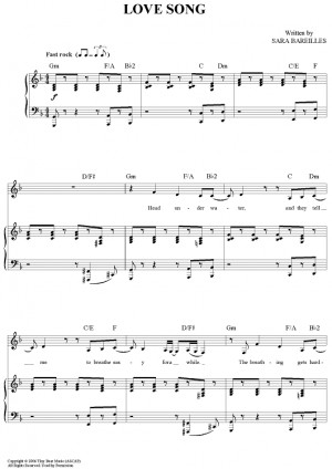 lyrics quotes 2011 song piano sheet music free printable love song ...